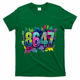 Anti Trump 8647 Floral Resist 86 47 Impeach Trump Impeach 47 Tank Top T-Shirt - Green