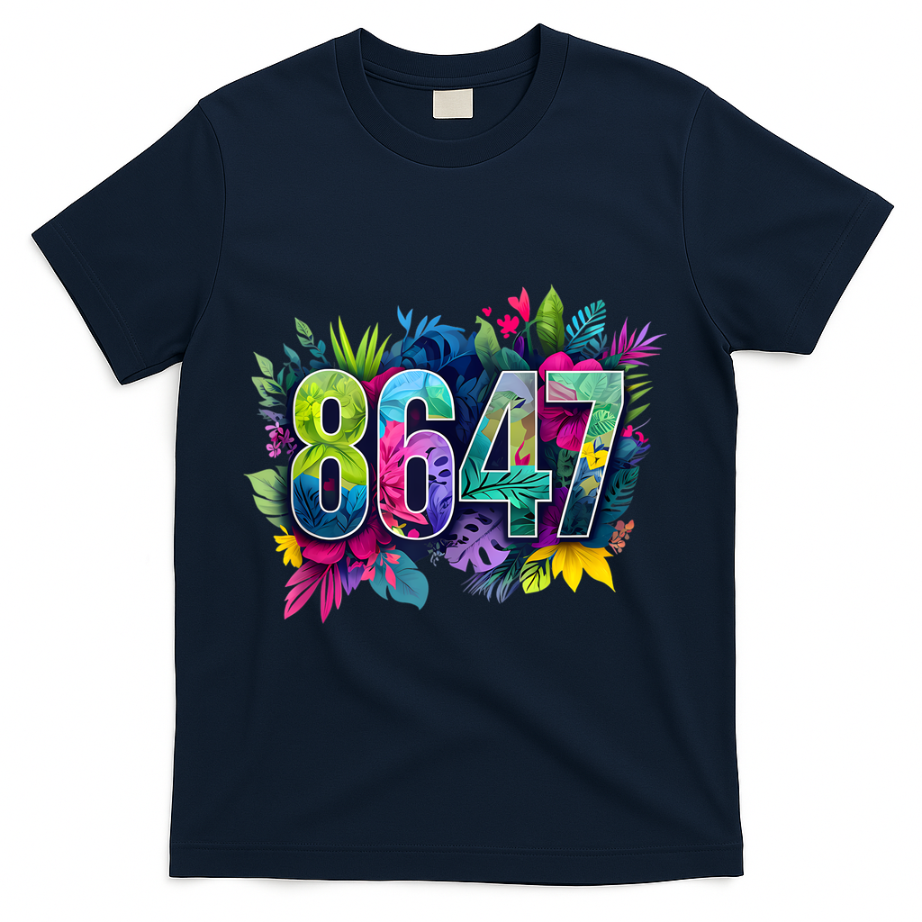 Anti Trump 8647 Floral Resist 86 47 Impeach Trump Impeach 47 Tank Top T-Shirt - Navy