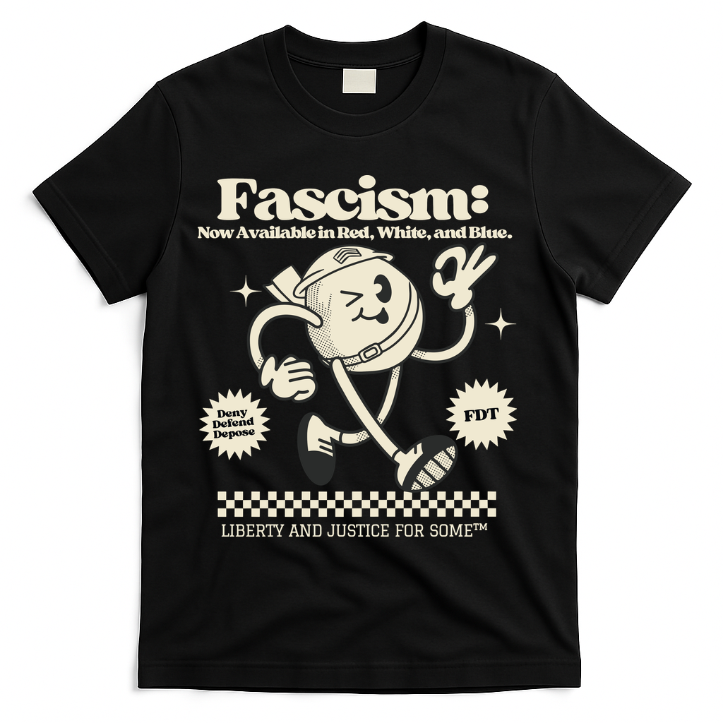 Anti Trump Anti Fascism T-Shirt - Black