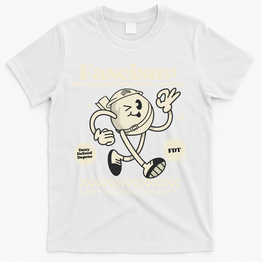 Anti Trump Anti Fascism T-Shirt - White
