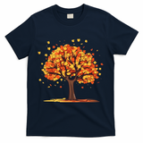 Autumn Tree Fall Lover T-Shirt - Navy