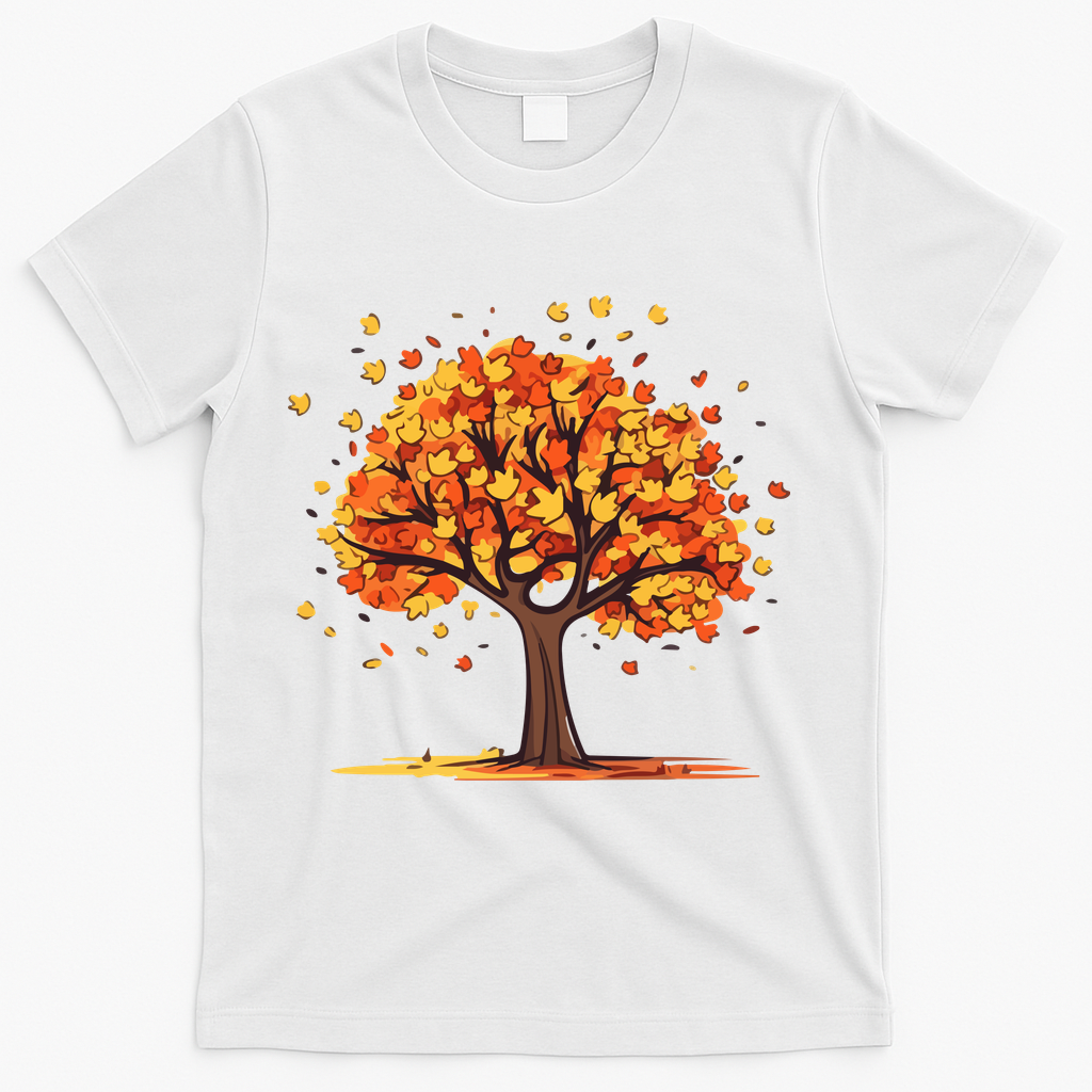 Autumn Tree Fall Lover T-Shirt - White