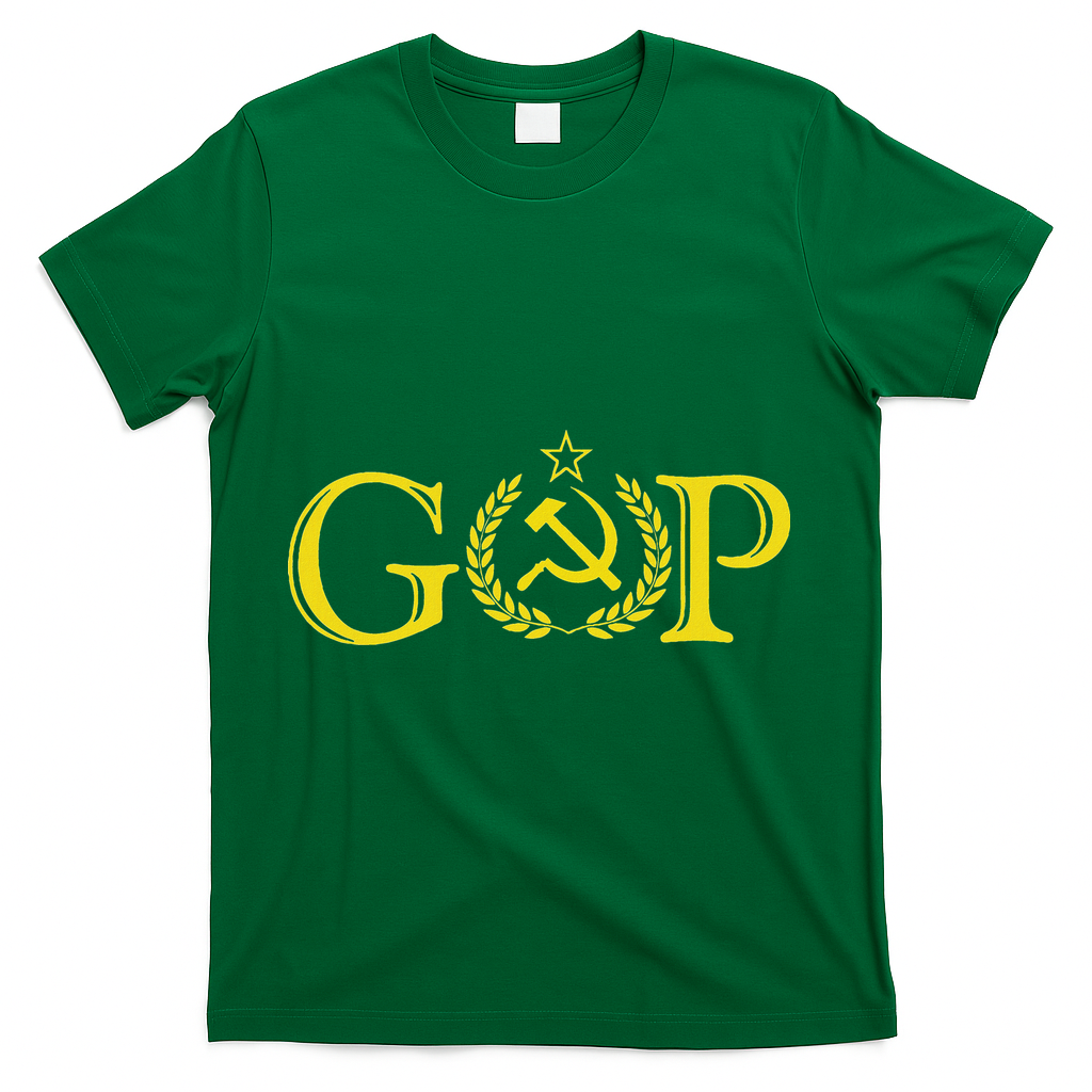 Anti Trump Gop Russian Republican Political T-Shirt - Green