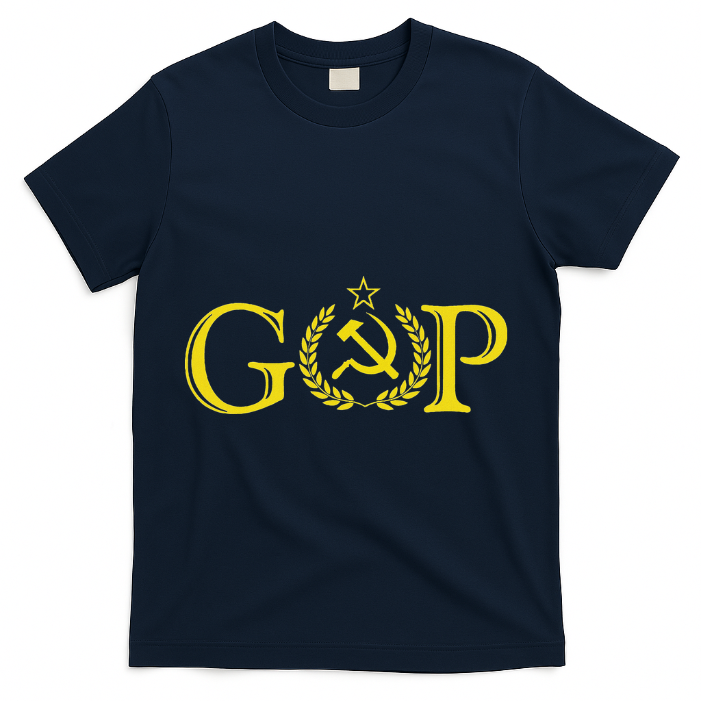 Anti Trump Gop Russian Republican Political T-Shirt - Navy