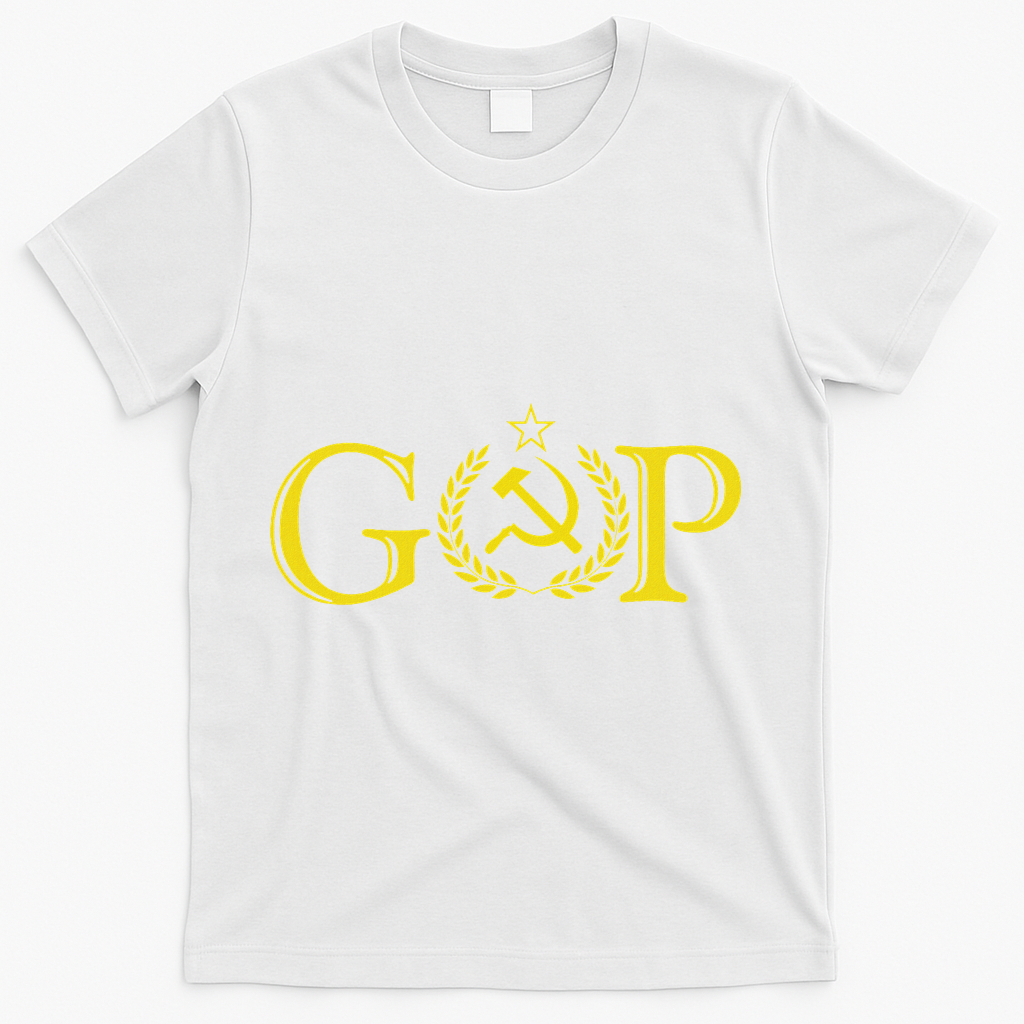 Anti Trump Gop Russian Republican Political T-Shirt - White