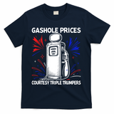 Anti Trump Gas Prices Satire Political Humor T-Shirt - Navy