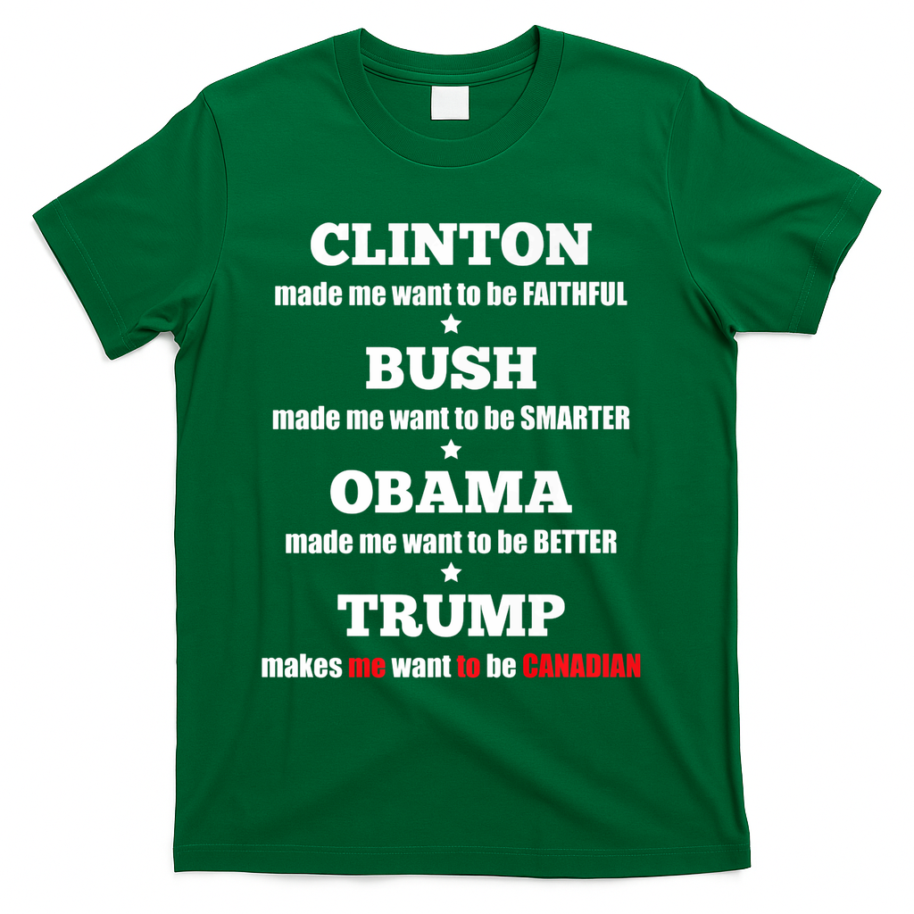 Anti Trump Political For Independents And Liberals T-Shirt - Green