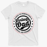 Aged To Perfection Vintage Dad Pull My Finger T-Shirt - White