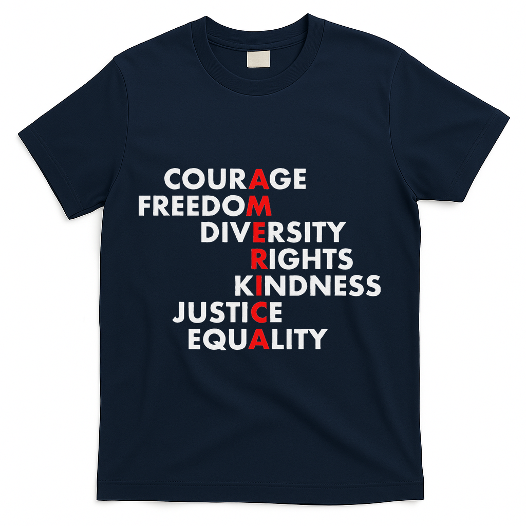 Anti Trump Resist Political T-Shirt - Navy