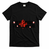 Anti Trump Retro Vintage Apparel Tees Dear Canada We Hate Him Too Anti Trump Political Protest T-Shirt - Black