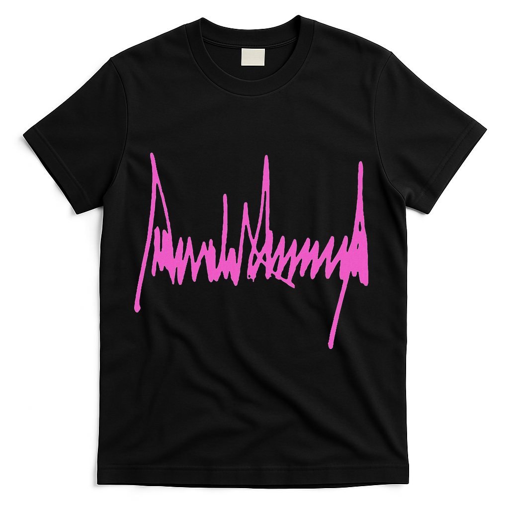 Autograph Trump Signature USA 47Th President Pro Trump T-Shirt - Black