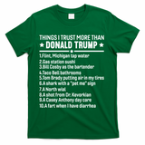 Anti Trump Sarcastic Political Humor Resistance Statement T-Shirt - Green