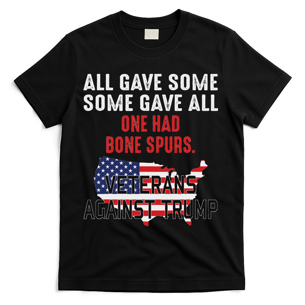Anti Trump Veterans Against Trump Trump Sucks T-Shirt - Black