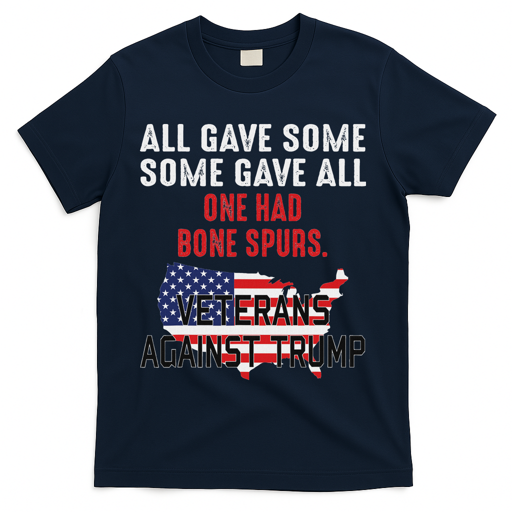 Anti Trump Veterans Against Trump Trump Sucks T-Shirt - Navy