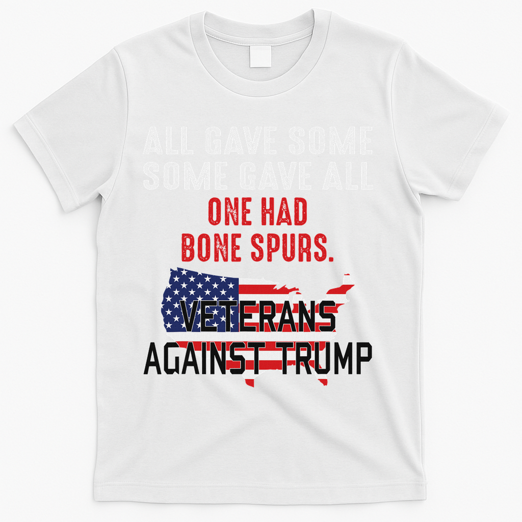 Anti Trump Veterans Against Trump Trump Sucks T-Shirt - White