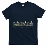 Anti Trump Wildflowers Corrupt Billionaires T-Shirt - Navy