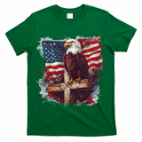 American USA Flag Christian Cross Eagle T-Shirt