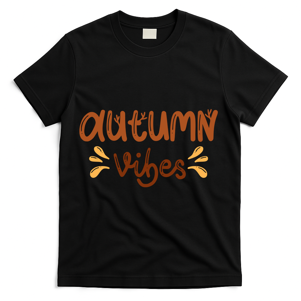 Autumn Vibes T-Shirt - Black