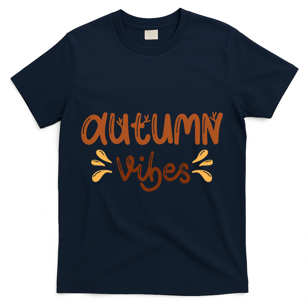 Autumn Vibes T-Shirt - Navy