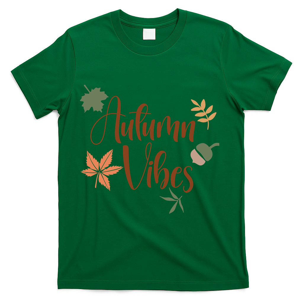 Autumn Vibes Cozy T-Shirt - Green