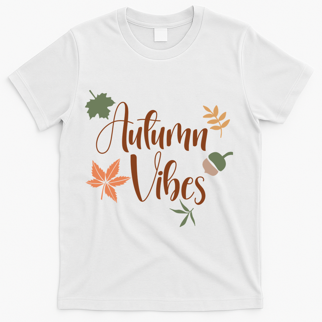 Autumn Vibes Cozy T-Shirt - White