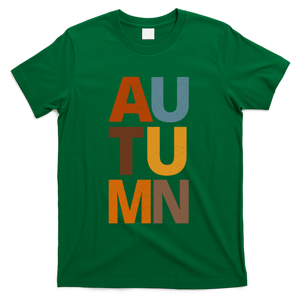 Autumn Vintage Fall T-Shirt - Green