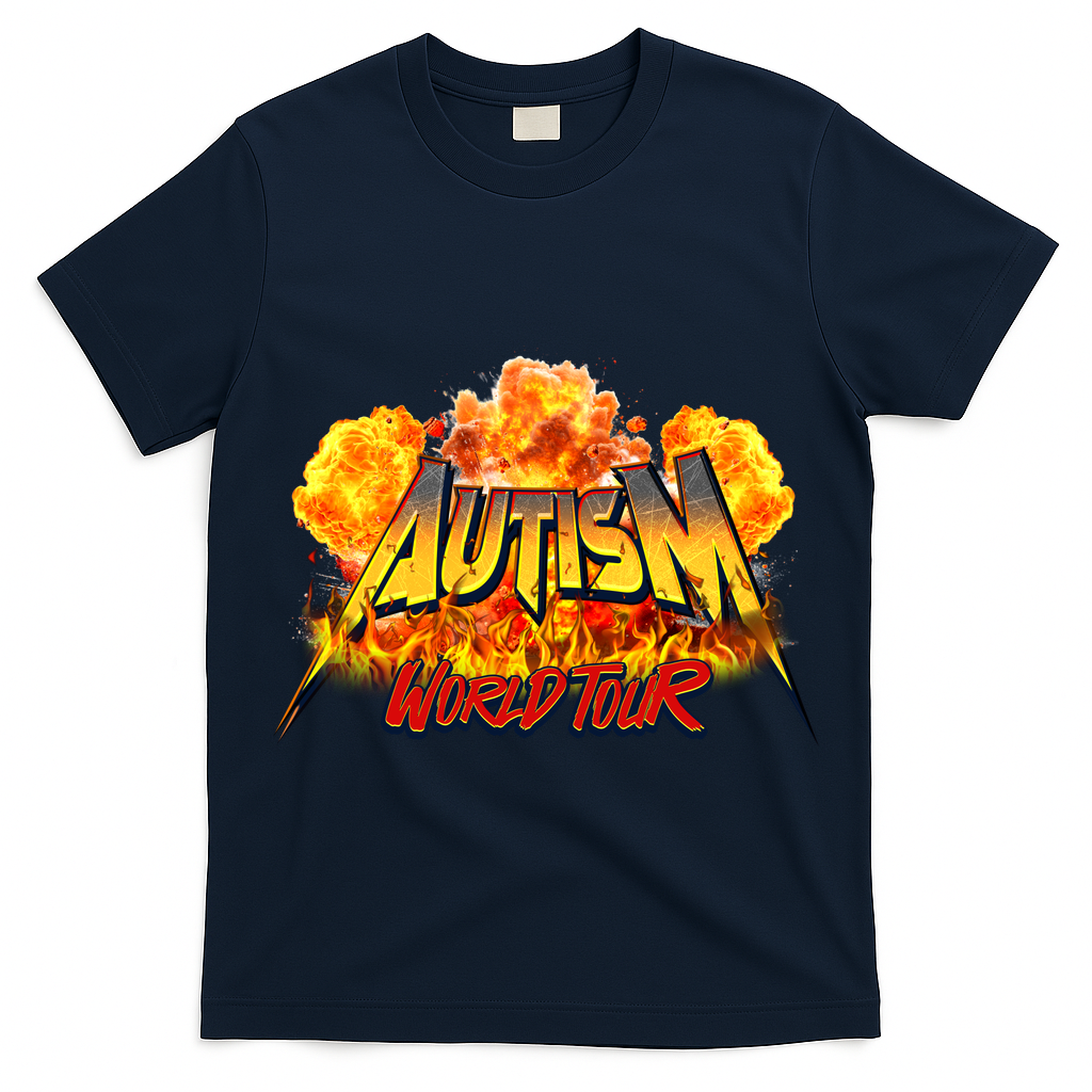 Autism World Tour Front And Back T-Shirt