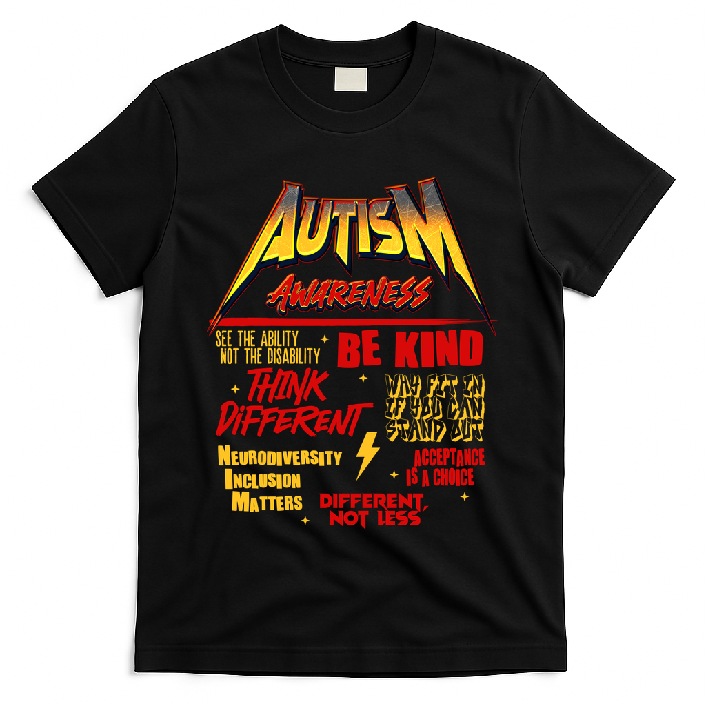 Autism World Tour Concert Be Kind Think Different T-Shirt