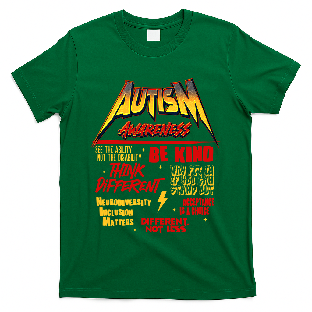 Autism World Tour Concert Be Kind Think Different T-Shirt
