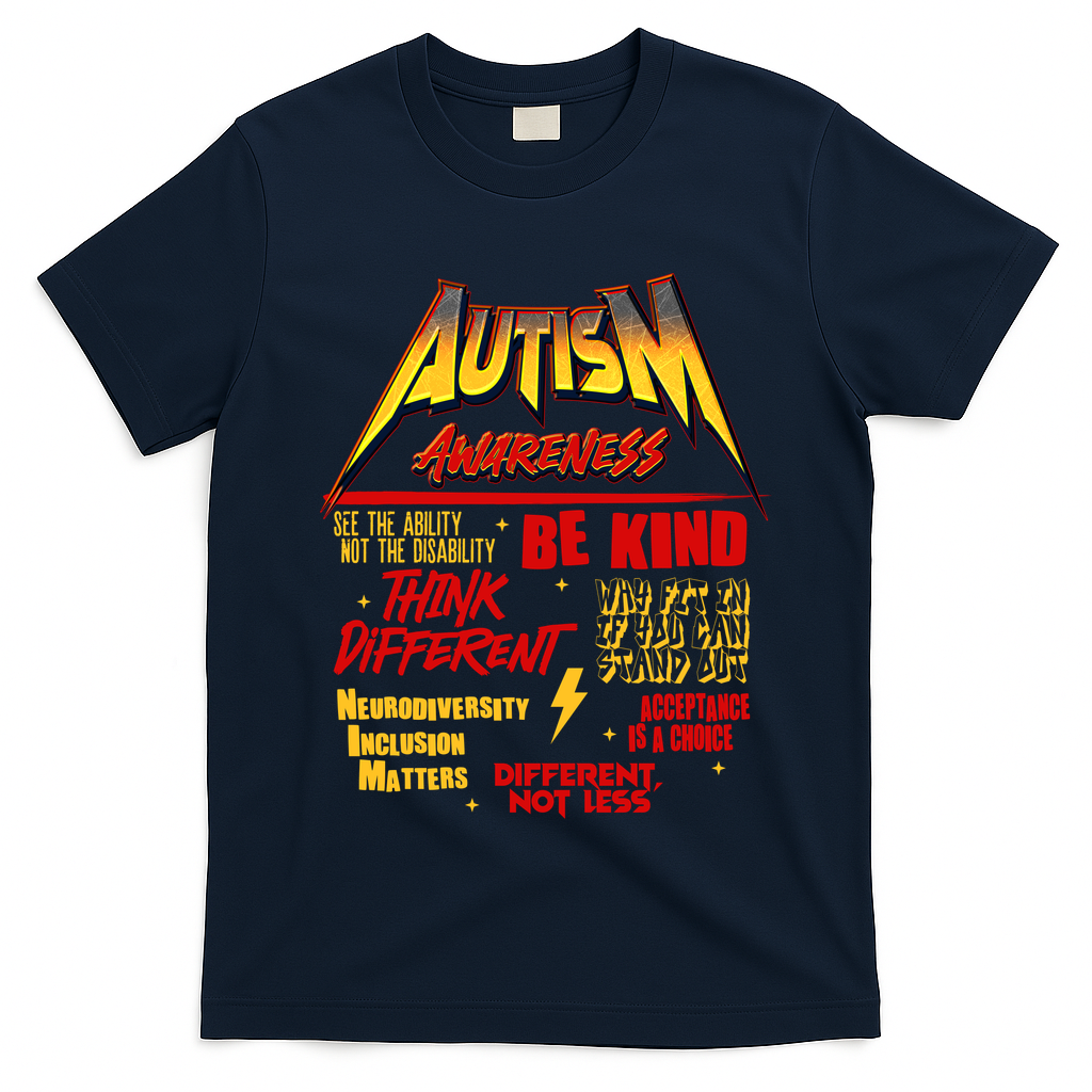 Autism World Tour Concert Be Kind Think Different T-Shirt