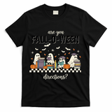 Are You Fallo Ween Directions Reading Ghost Halloween Teacher T-Shirt - Black