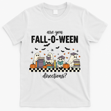 Are You Fallo Ween Directions Reading Ghost Halloween Teacher T-Shirt - White