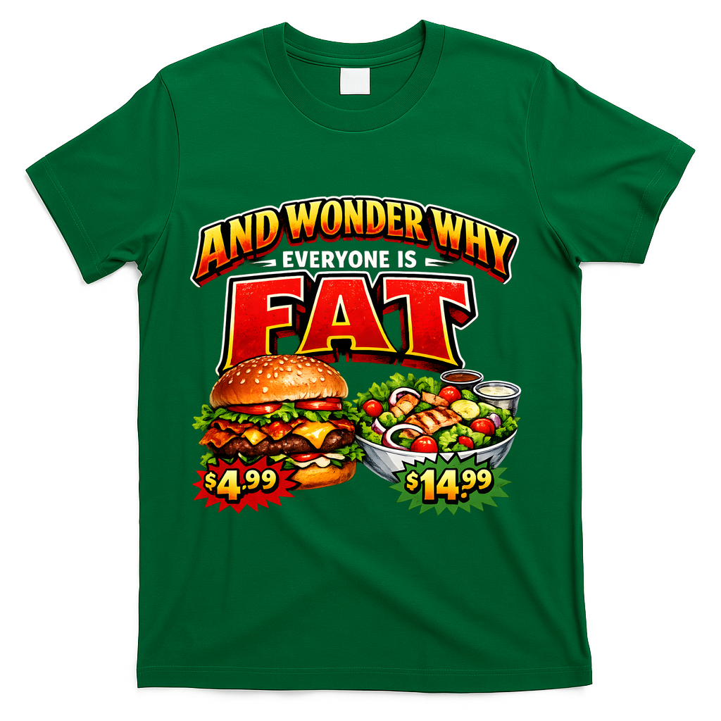 And Your Wonder Why Everyone Is Fat T-Shirt - Green