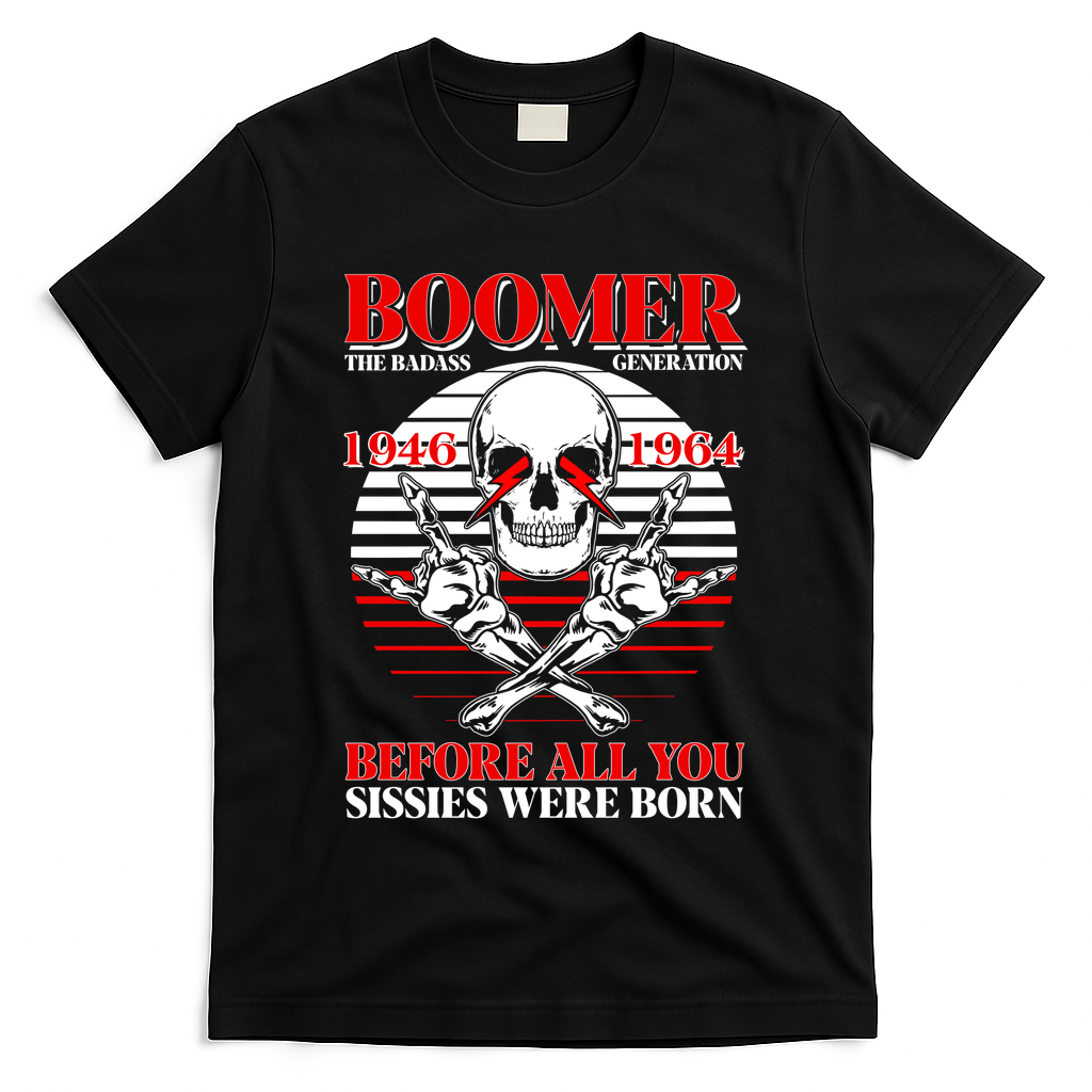 Boomer 1946 1964 The Badass Generation Before All You Sissies Were Born T-Shirt