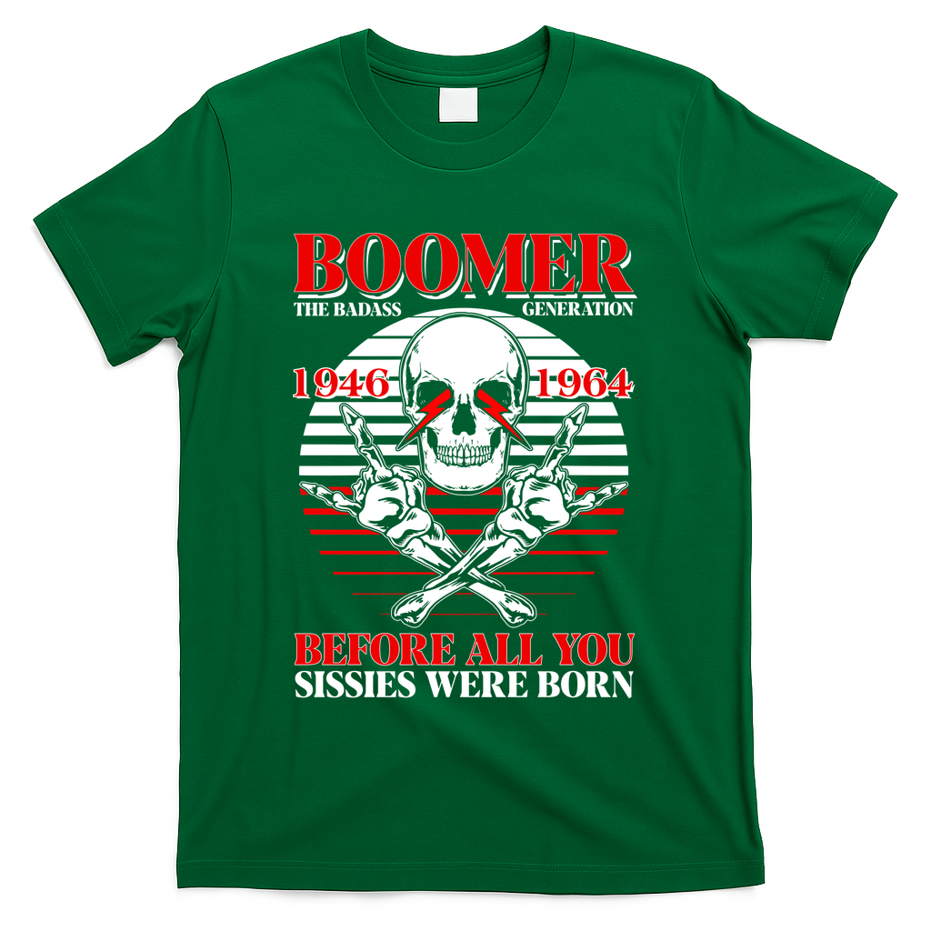 Boomer 1946 1964 The Badass Generation Before All You Sissies Were Born T-Shirt