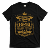 Birthday 365 Being Awesome Since 1940 Vintage Birthday Gifts T-Shirt - Black