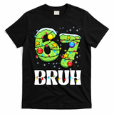 Bruh 67 Christmas Six Seven 6-7 Meme Funny T-Shirt - Black