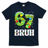 Bruh 67 Christmas Six Seven 6-7 Meme Funny T-Shirt - Navy Blue
