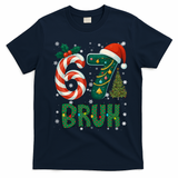 Bruh 67 Six Seven 6-7 Meme Christmas Funny T-Shirt - Navy Blue