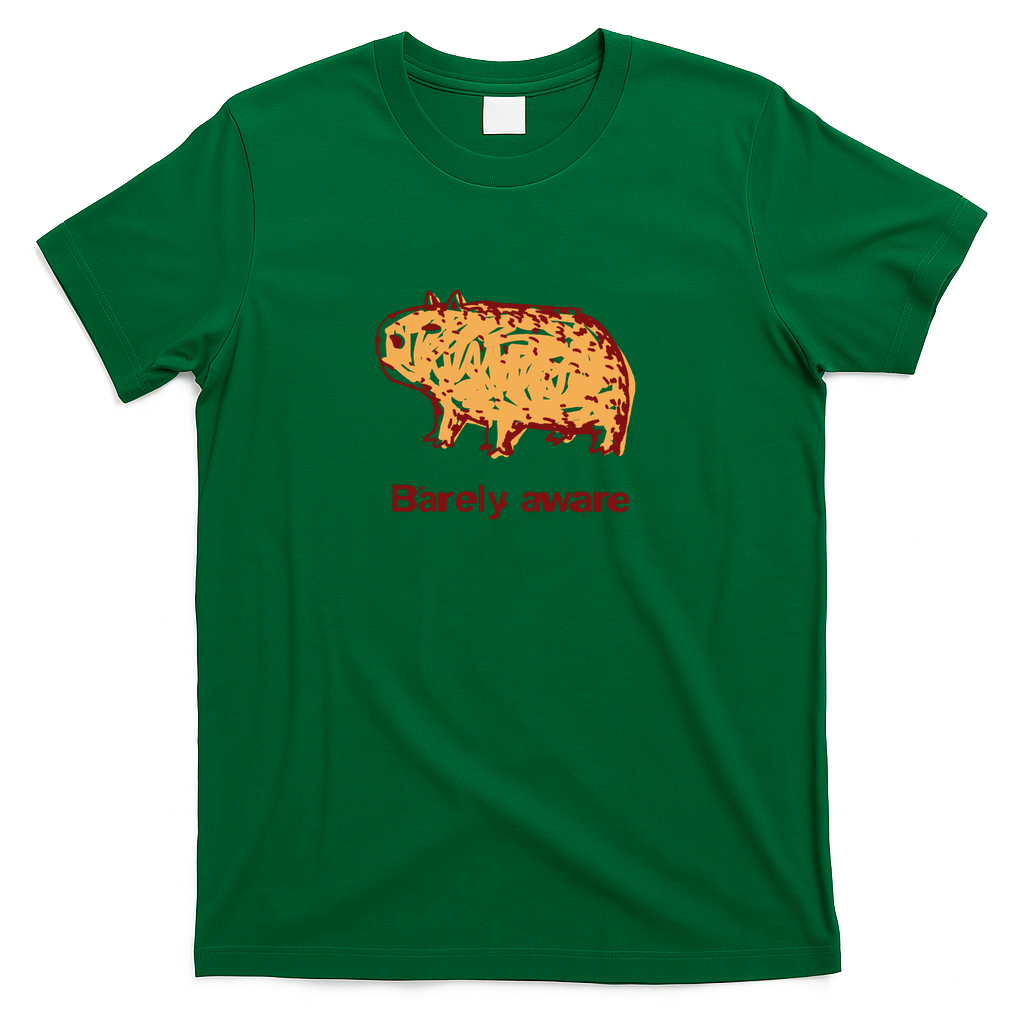 Barely aware capybara - Green