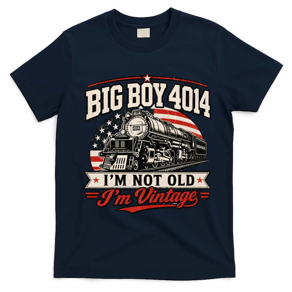 Big Boy 4014 I'm Not Old I'm Vintage T-Shirt - Navy Blue
