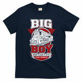 Big Boy 4000 Class Steam Locomotive American Train T-Shirt - Navy Blue