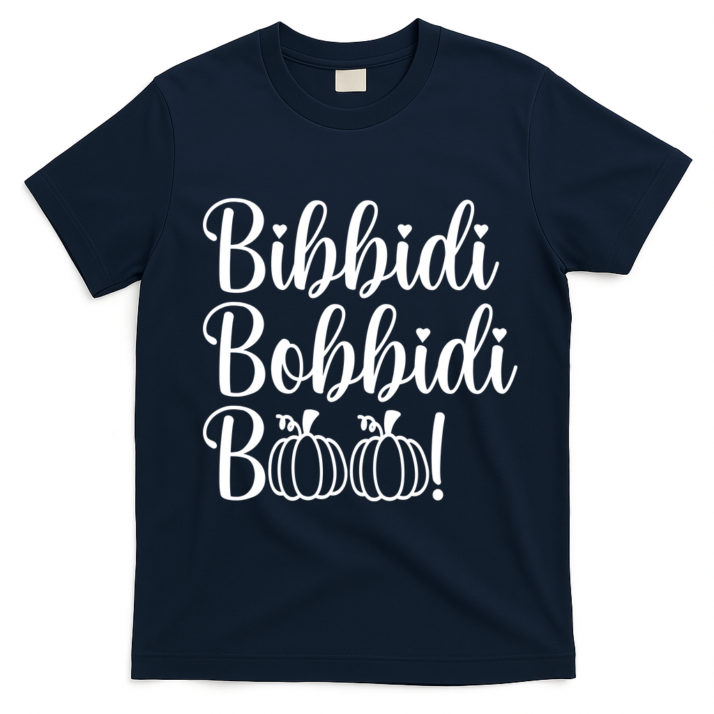 Bibbidi Bobbidi Boo Cute Halloween T-Shirt - Navy Blue