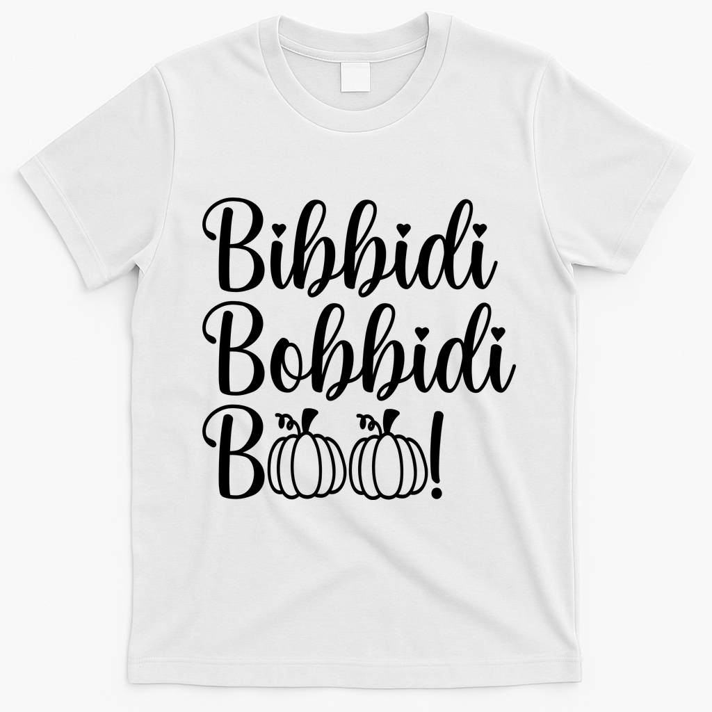 Bibbidi Bobbidi Boo Cute Halloween T-Shirt - White
