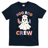 Boo Boo Crew Halloween Nurse T-Shirt - Navy Blue