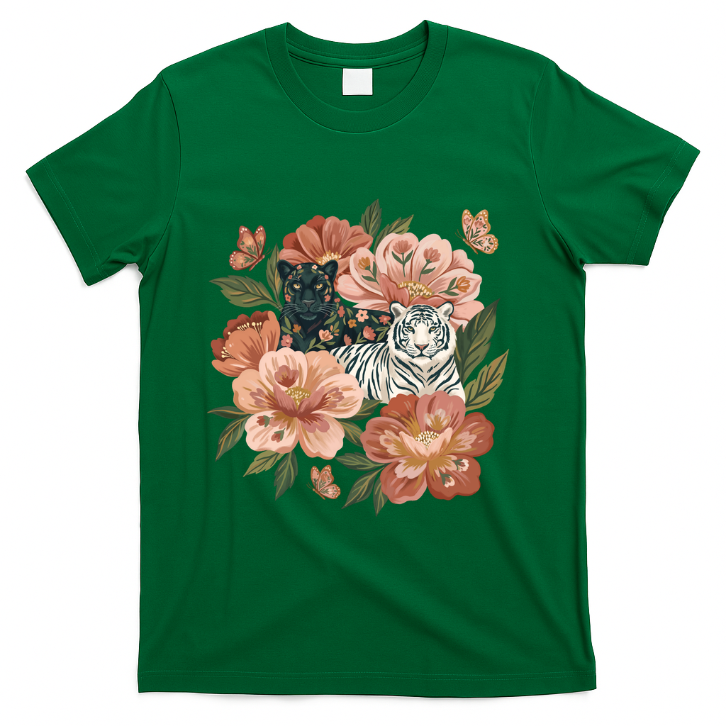Botanical Big Cats Garden - Green