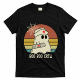 Boo Boo Crew Nurse Halloween Nurse Retro T-Shirt - Black