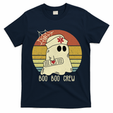Boo Boo Crew Nurse Halloween Nurse For Women T-Shirt - Navy Blue