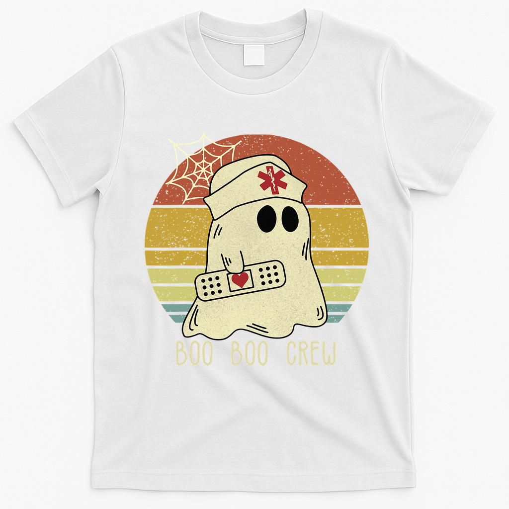 Boo Boo Crew Nurse Halloween Nurse For Women T-Shirt - White