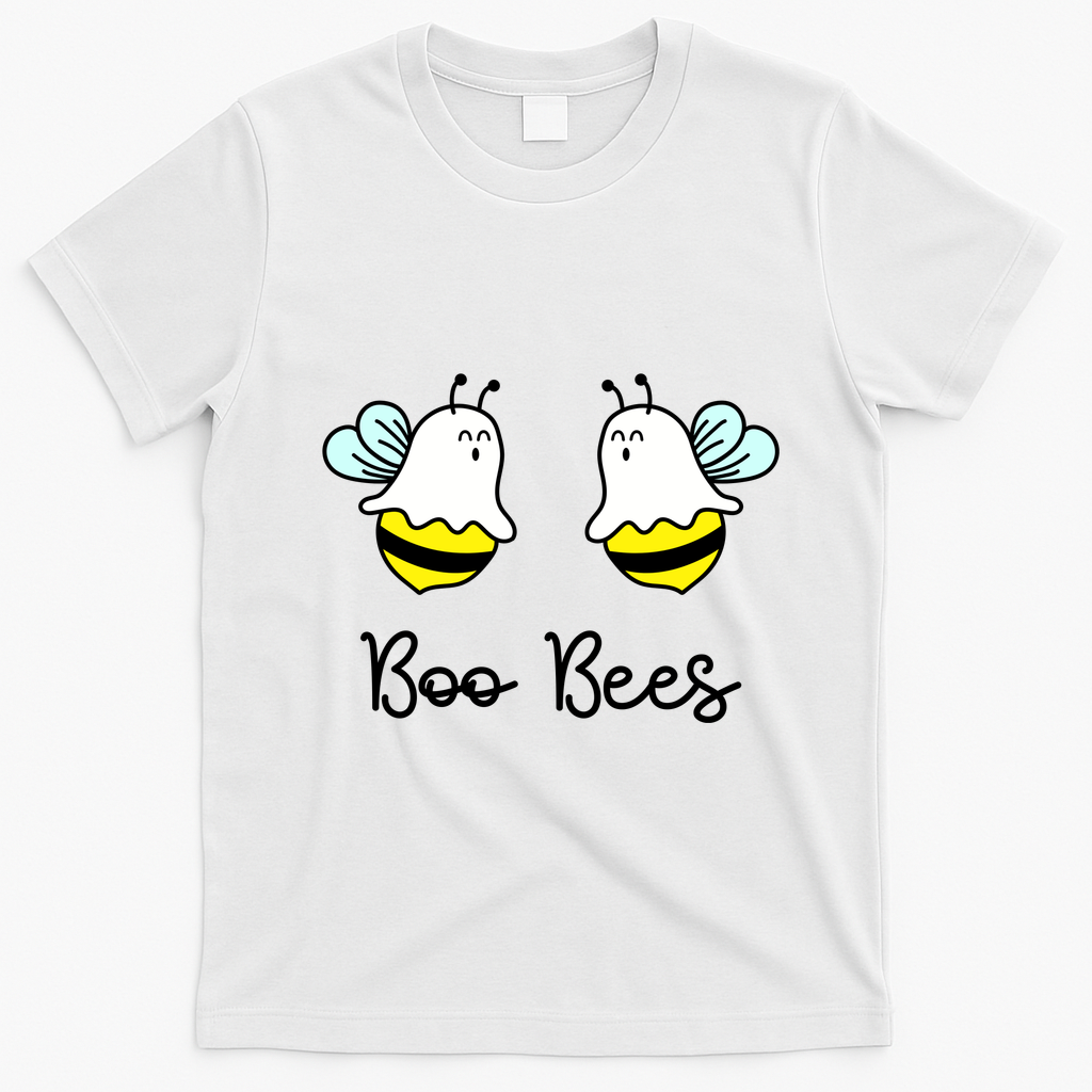 Boo Bees Funny Halloween T-Shirt - White